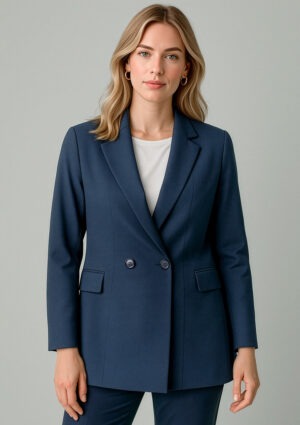 Womens Renew Double Breasted Longline Jacket Womens Renew Double Breasted Longline Jacket