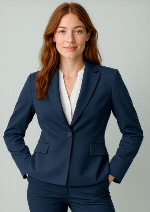 Womens Renew Single Button Mid Length Jacket Womens Renew Single Button Mid Length Jacket
