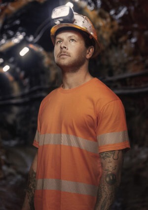 Mens Hi Vis Segmented Tape Cotton Tee Shirt Mens Hi Vis Segmented Tape Cotton Tee Shirt