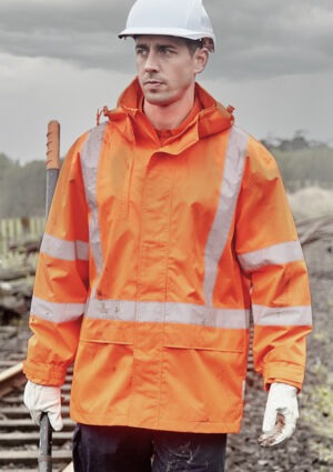 Mens Hi Vis X Back Ultralite Waterproof Jacket Mens Hi Vis X Back Ultralite Waterproof Jacket