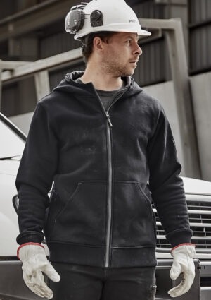 Unisex Zip Front Multi-Pocket Hoodie Unisex Zip Front Multi-Pocket Hoodie
