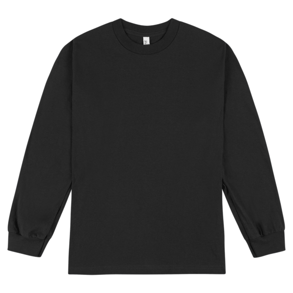 American Apparel Heavyweight Cotton Unisex Long Sl Black