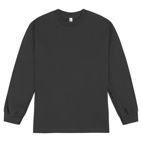 American Apparel Heavyweight Cotton Unisex Long Sl Charcoal Heather