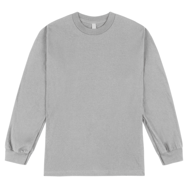 American Apparel Heavyweight Cotton Unisex Long Sl Heather Grey