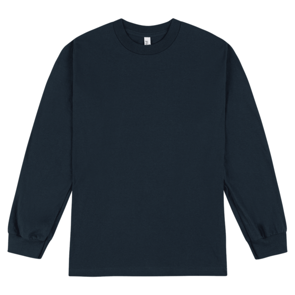 American Apparel Heavyweight Cotton Unisex Long Sl Navy