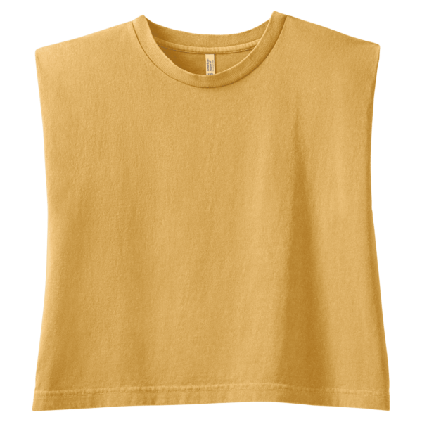 American Apparel Women's Muscle T-shirt FADED MUSTARD