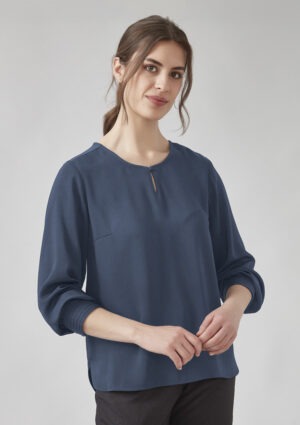 Womens Evelyn Long Sleeve Blouse