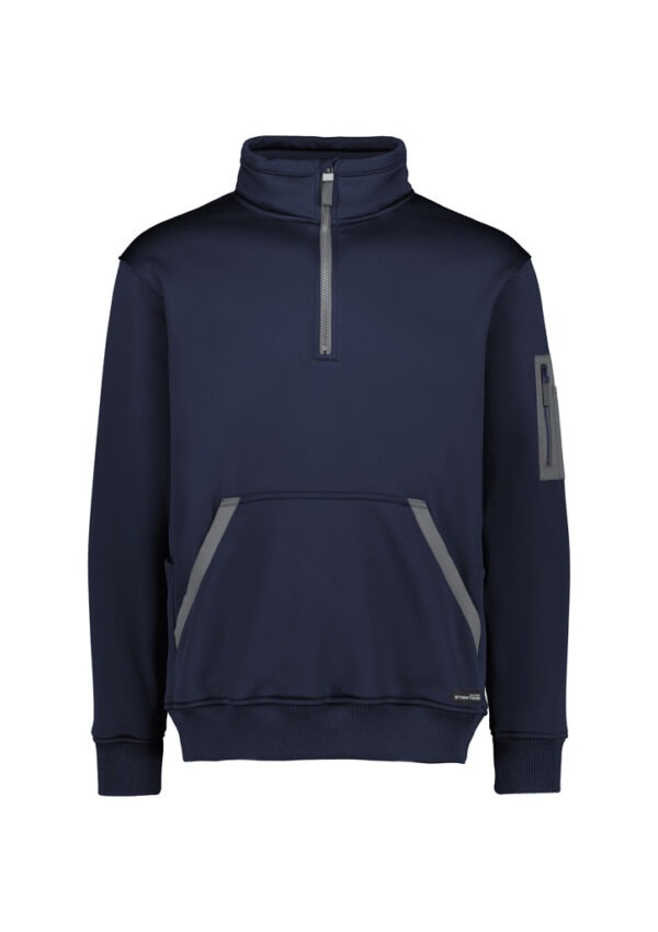 Unisex Streetworx Water Resistant 1/4 Zip Pullover Navy
