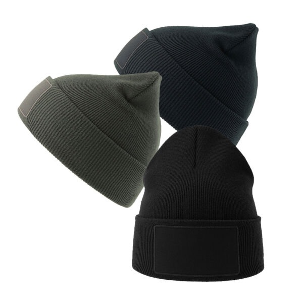 Atlantis Wind with Patch Beanie