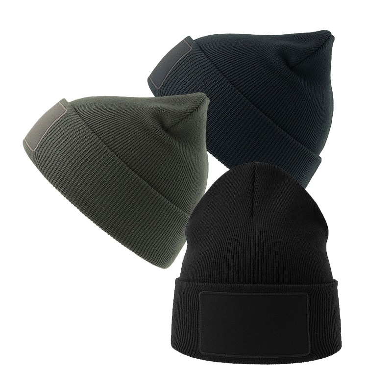 Atlantis Wind with Patch Beanie