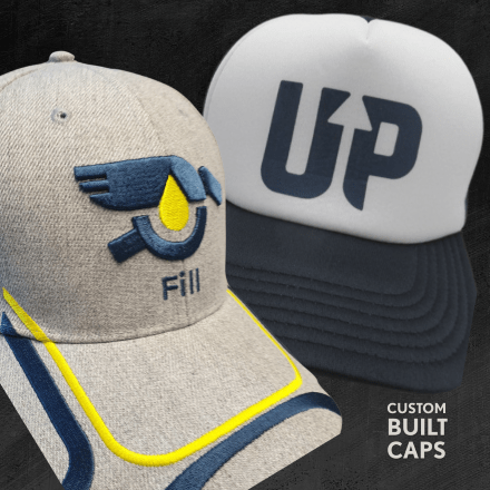 Custom built caps and headwear by Southern Monograms