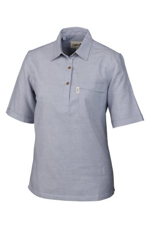 Legend Womens Neat Check Short Sleeve Shirt 0502 - Legend Women's Neat Check Navy