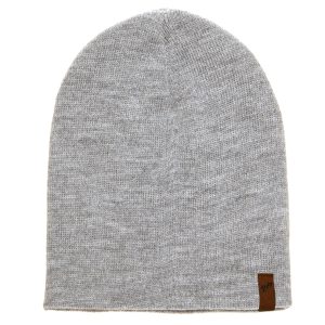 Plain Beanie - Heather Grey Plain Beanie - Heather Grey