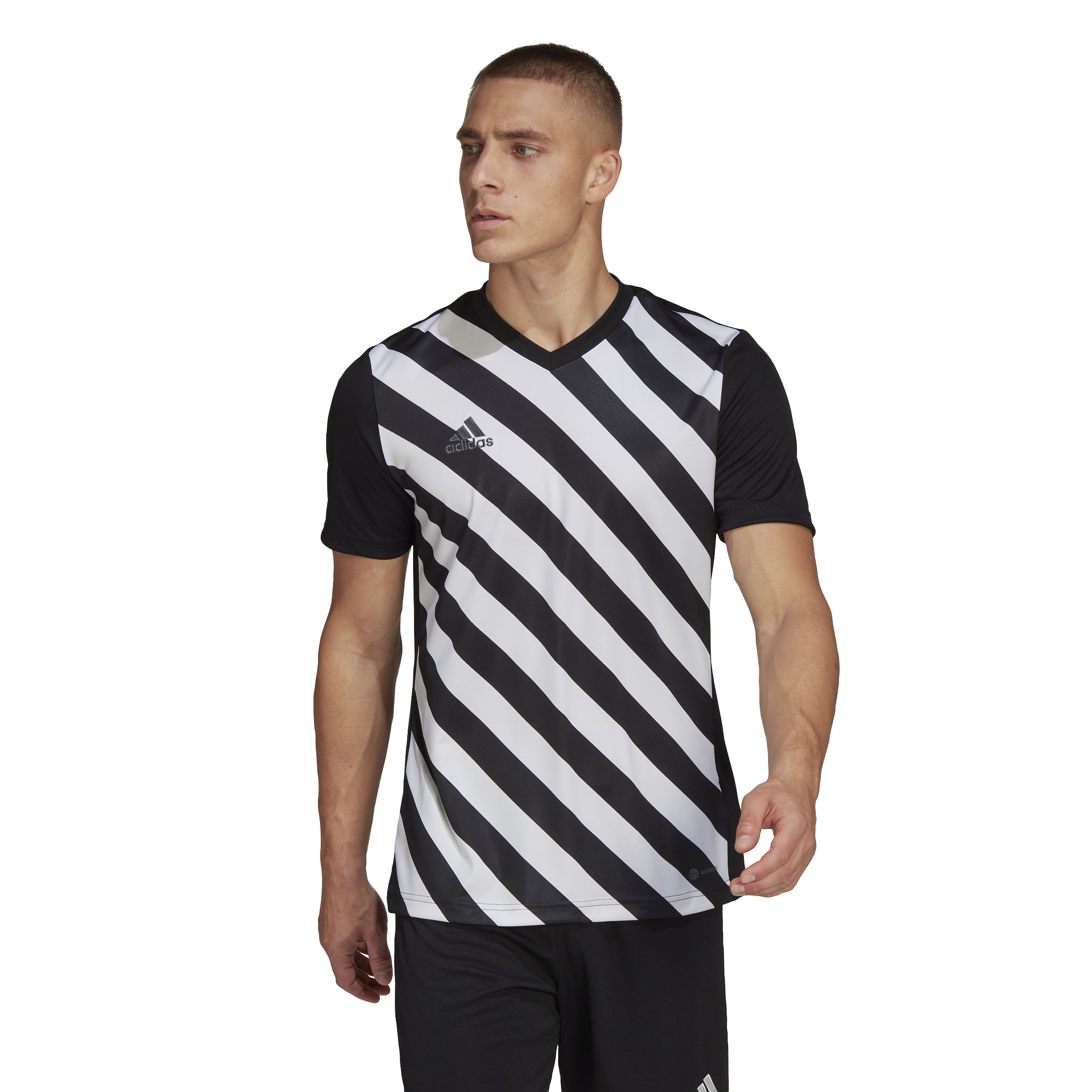 Entrada Striped Jersey - Black Entrada Striped Jersey - Black