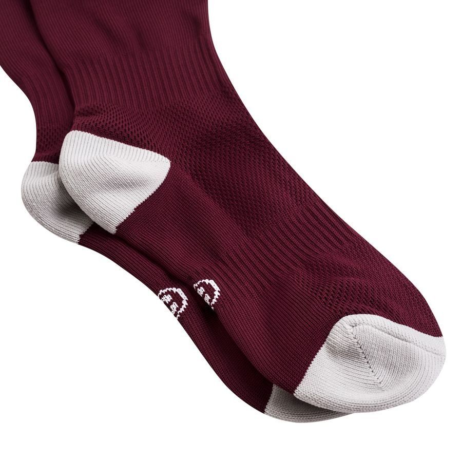 Milano Socks - Maroon/White Milano Socks - Maroon/White