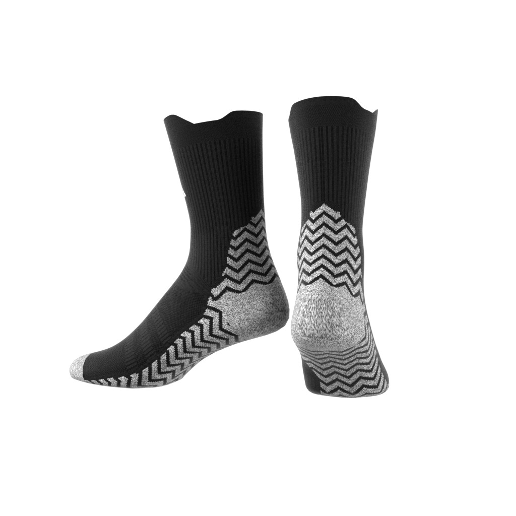 Grip Knitted Crew Cushioned Performance Socks - Bl Grip Knitted Crew Cushioned Performance Socks - Bl