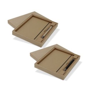 Kraft Notebook and Pen Gift Set Kraft Notebook and Pen Gift Set