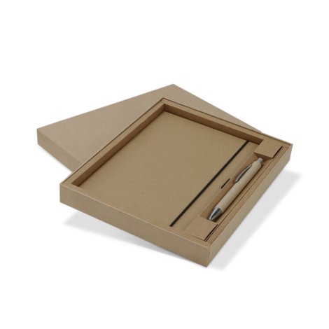 Kraft Notebook and Pen Gift Set Kraft Notebook and Pen Gift Set