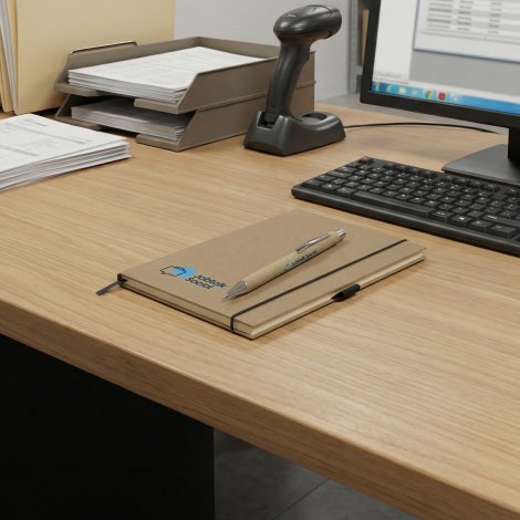 Kraft Notebook and Pen Gift Set Kraft Notebook and Pen Gift Set