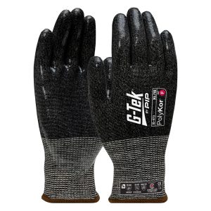 G-Tek PolyKor 13G Cut F Silicone Dip Glove G-Tek PolyKor 13G Cut F Silicone Dip Glove