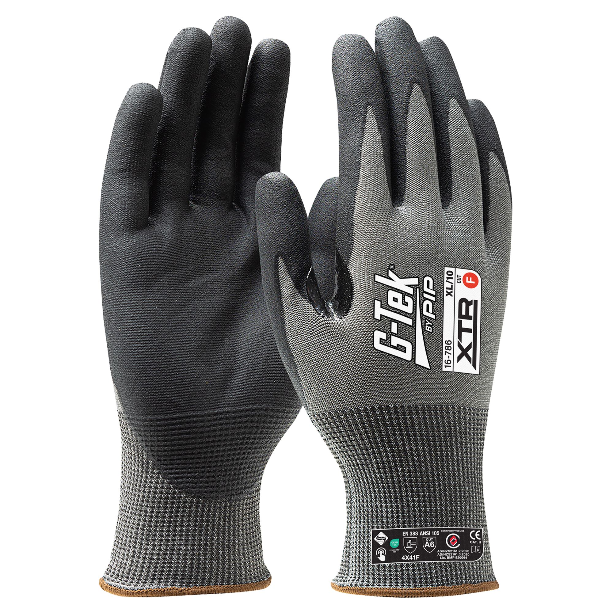 G-Tek XTR 18G Cut F Palm Dip Glove G-Tek XTR 18G Cut F Palm Dip Glove