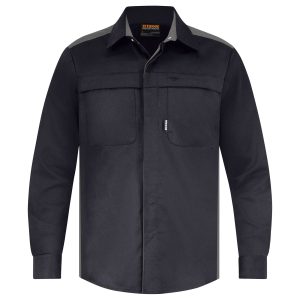 Shirt Polycotton Contrast Black/Grey Shirt Polycotton Contrast Black/Grey