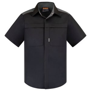 Shirt Polycotton Contrast Black/Grey Shirt Polycotton Contrast Black/Grey