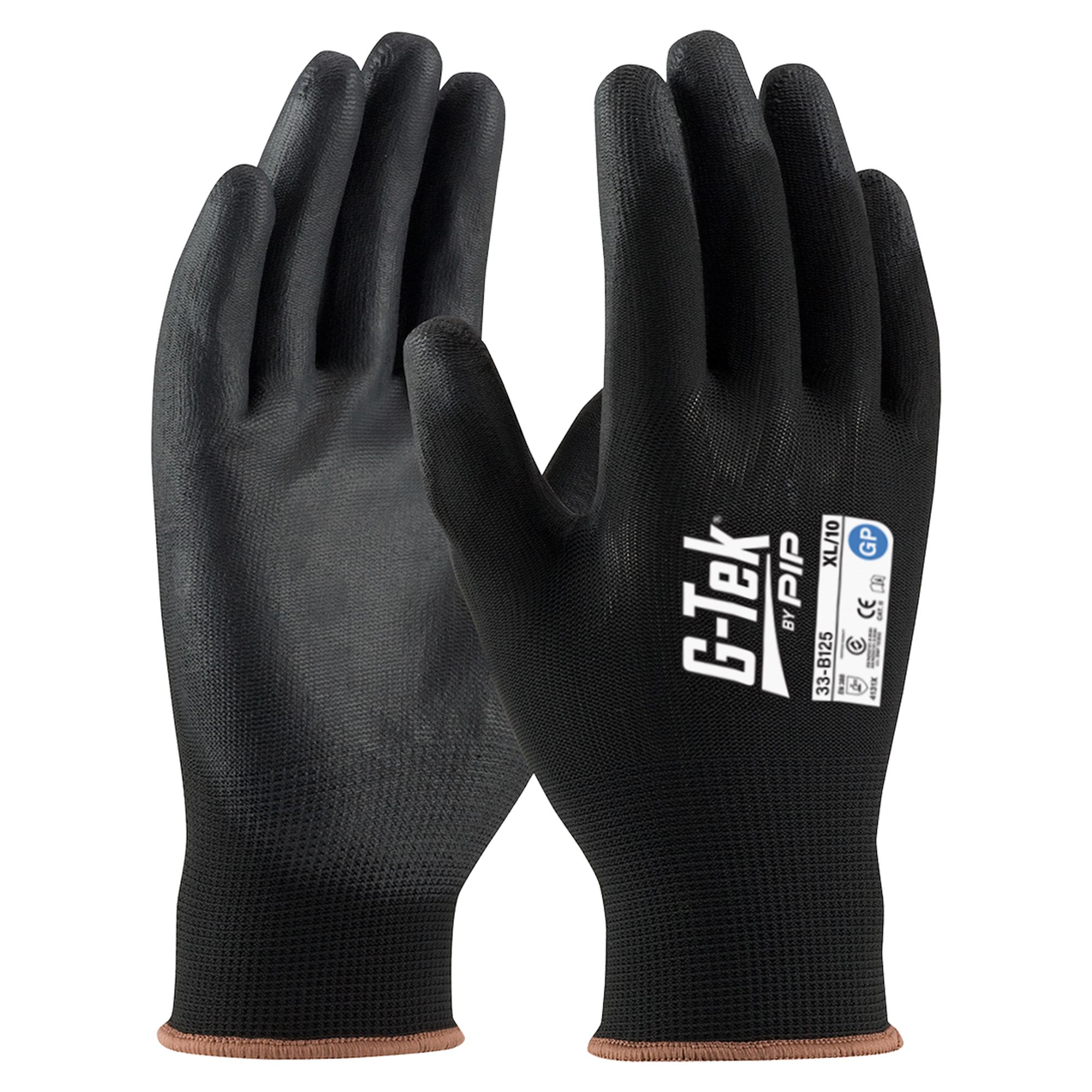 G-Tek 13G Black Nylon GP Palm Dip Glove G-Tek 13G Black Nylon GP Palm Dip Glove