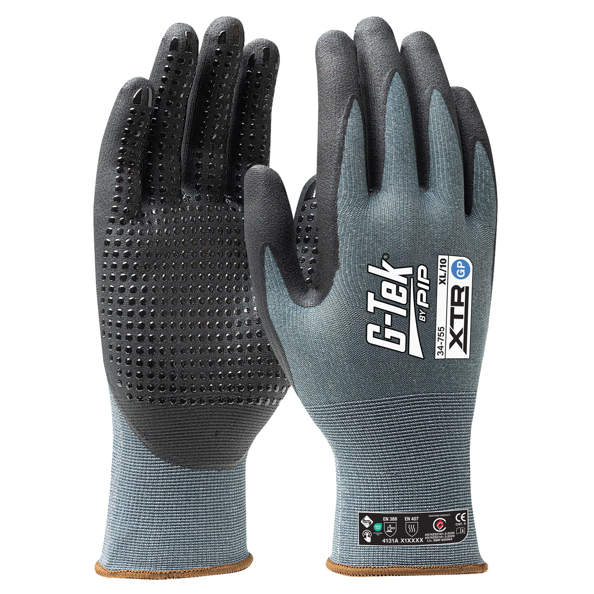 G-Tek XTR 15G GP Nitrile Dotted Glove G-Tek XTR 15G GP Nitrile Dotted Glove