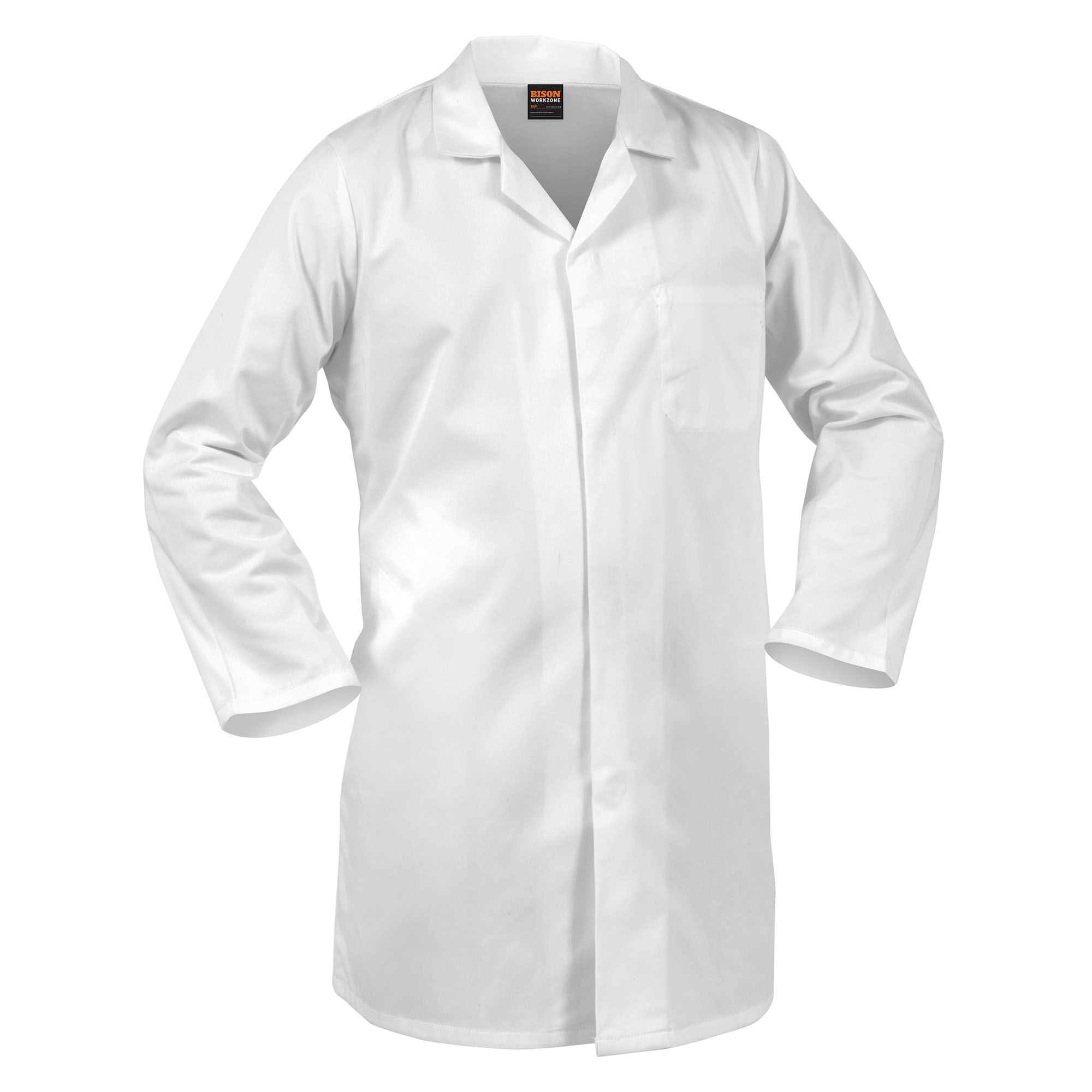 Dustcoat Workzone Polycotton Food Industry Domed W Dustcoat Workzone Polycotton Food Industry Domed W
