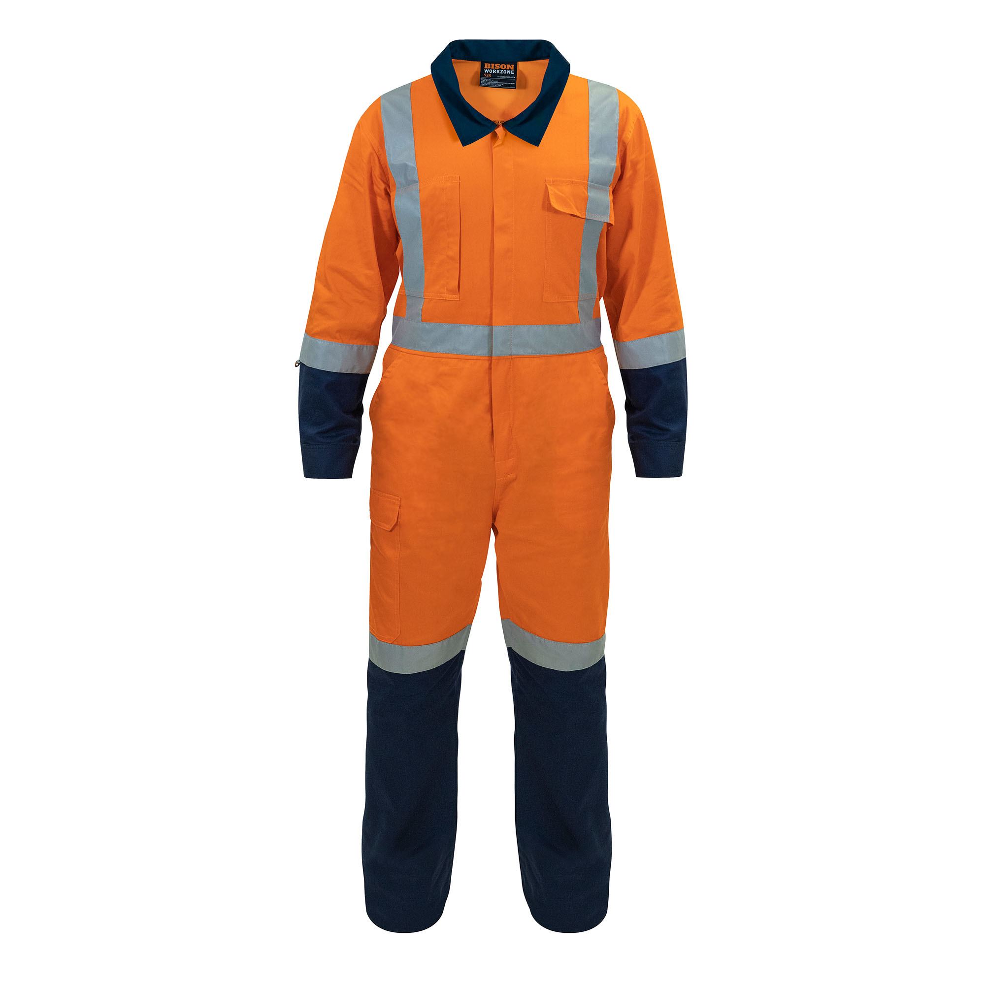 Overall TTMC Lightweight Cotton Zip Orange/Navy Overall TTMC Lightweight Cotton Zip Orange/Navy
