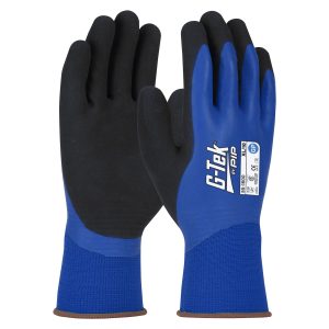 G-Tek Blue Poly GP Double Dip Latex Glove G-Tek Blue Poly GP Double Dip Latex Glove