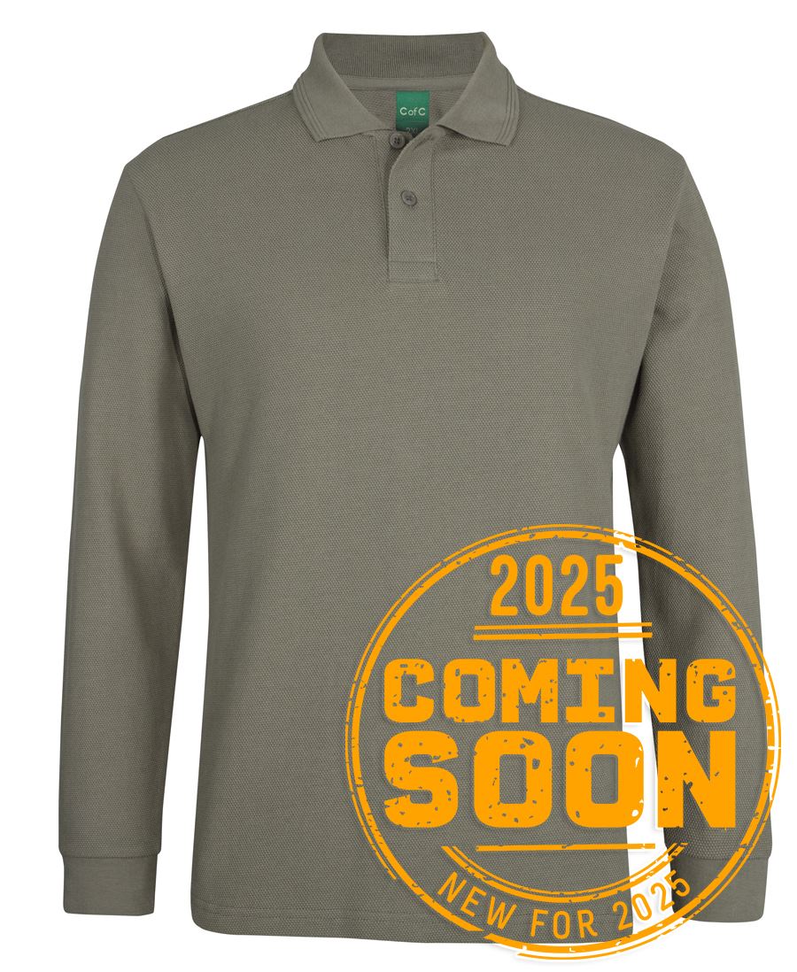 C of C L/S 320G POPCORN COTTON POLO C of C L/S 320G POPCORN COTTON POLO