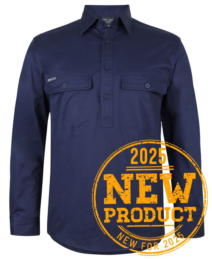 JB's L/S 150G STRETCH CLOSE FRONT WORK SHIRT JB's L/S 150G STRETCH CLOSE FRONT WORK SHIRT