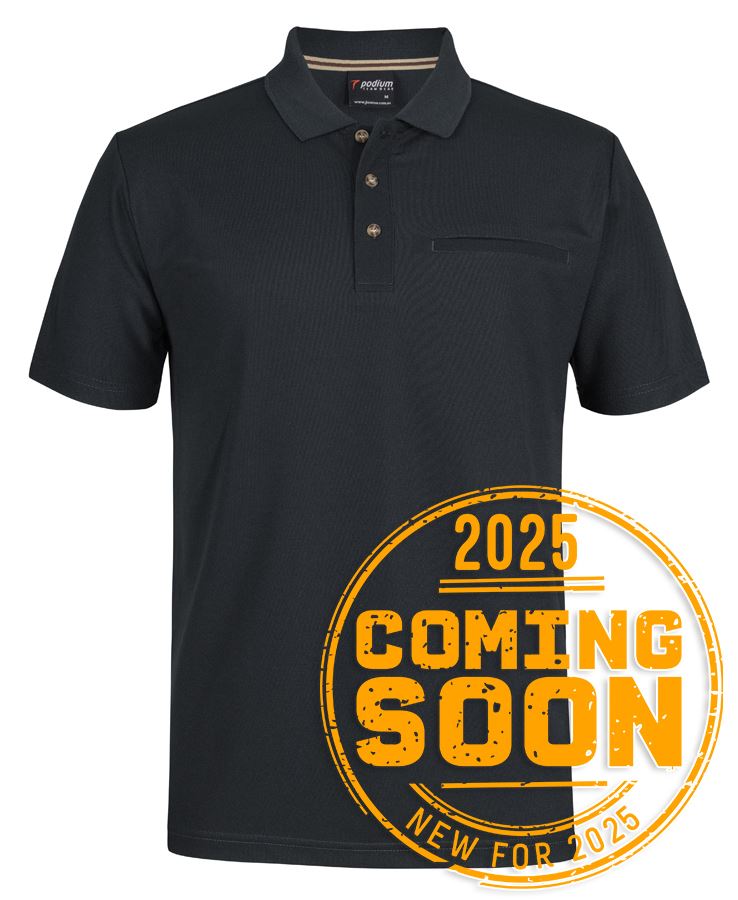 PODIUM S/S RECYCLED POLYESTER POCKET POLO PODIUM S/S RECYCLED POLYESTER POCKET POLO
