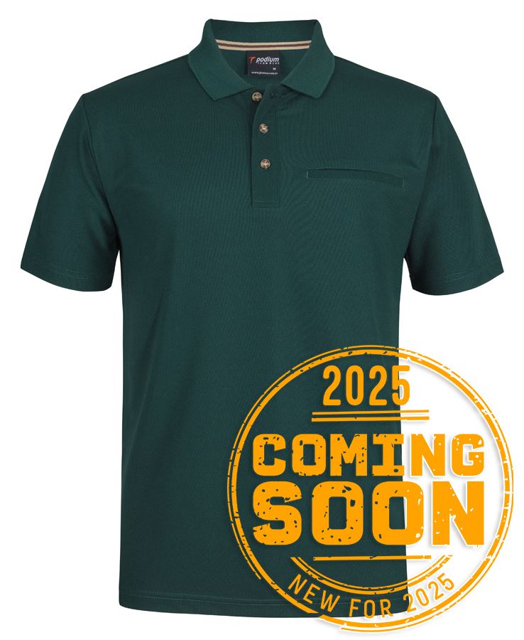 PODIUM S/S RECYCLED POLYESTER POCKET POLO PODIUM S/S RECYCLED POLYESTER POCKET POLO
