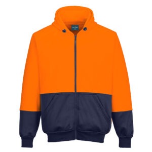 Hi-Vis Contrast Zipped Class D Hoodie Hi-Vis Contrast Zipped Class D Hoodie
