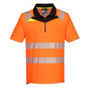 DX4 Hi-Vis Zip Polo Shirt S/S DX4 Hi-Vis Zip Polo Shirt S/S