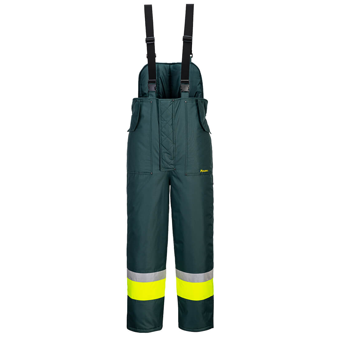 Huski Hi-Vis Contrast Freezer Bib and Brace Huski Hi-Vis Contrast Freezer Bib and Brace