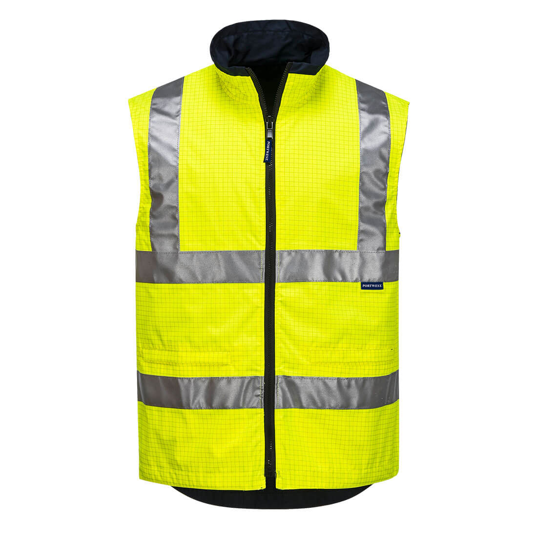 Mackay Hi-Vis Anti-Static Reversible Vest Mackay Hi-Vis Anti-Static Reversible Vest