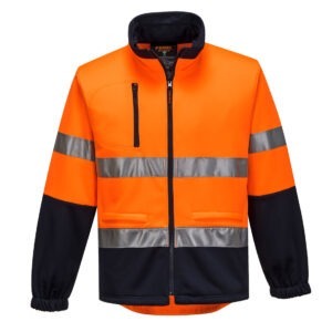 Hi-Vis Water Repellent Contrast Zipped Brush Fleec Hi-Vis Water Repellent Contrast Zipped Brush Fleec