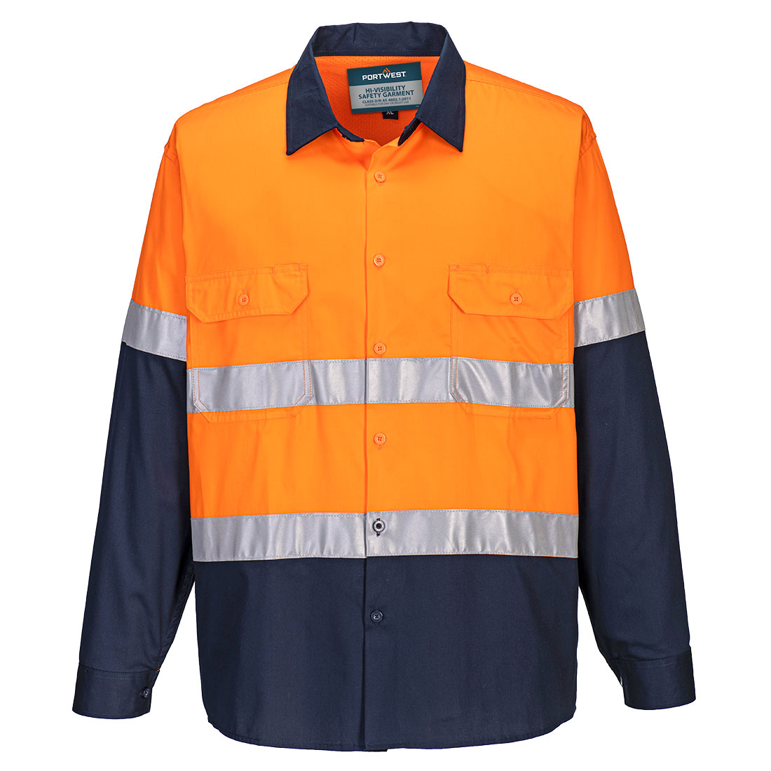 Hobart Hi-Vis Lightweight Contrast Shirt L/S Hobart Hi-Vis Lightweight Contrast Shirt L/S
