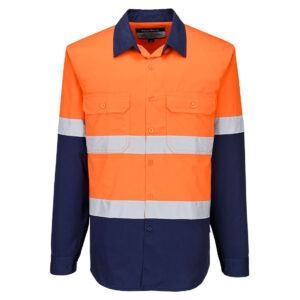 Industrial Hi-Vis Lightweight Contrast Shirt L/S Industrial Hi-Vis Lightweight Contrast Shirt L/S