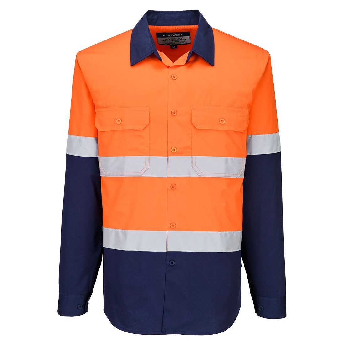 Industrial Hi-Vis Lightweight Contrast Shirt L/S Industrial Hi-Vis Lightweight Contrast Shirt L/S