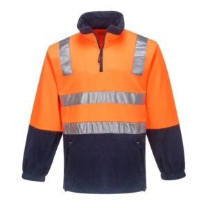 Hi-Vis Contrast 1/4 Zip Polar Fleece Hi-Vis Contrast 1/4 Zip Polar Fleece