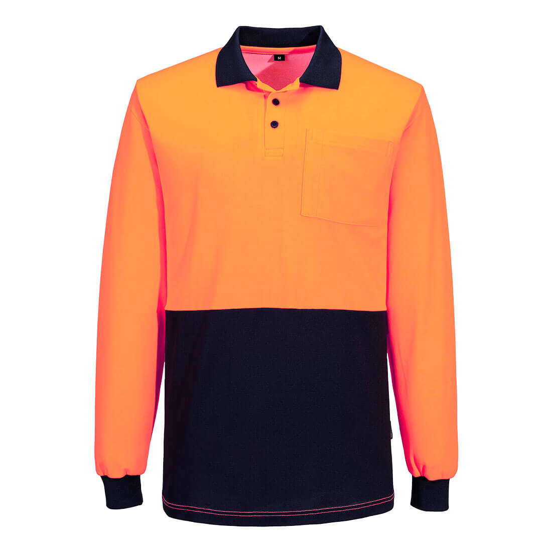 Hi-Vis Cotton Comfort Contrast Class D Polo Shirt Hi-Vis Cotton Comfort Contrast Class D Polo Shirt