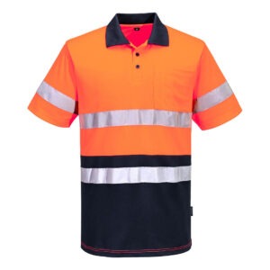 Hi-Vis Contrast Polo Shirt S/S Hi-Vis Contrast Polo Shirt S/S