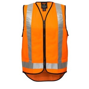 Hi-Vis X Back Zipped Vest Hi-Vis X Back Zipped Vest