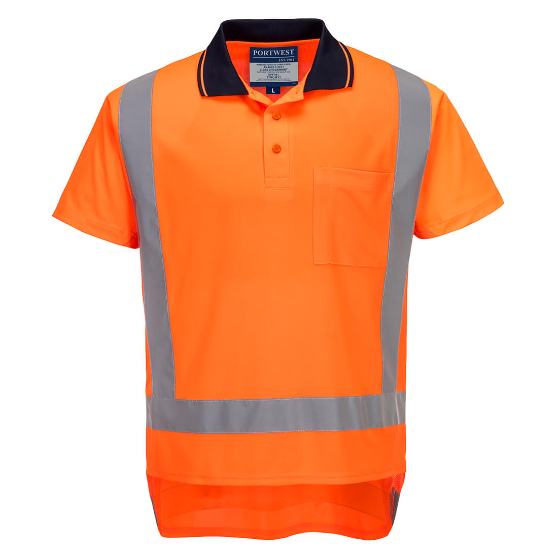 TTMC-W17 Hi-Vis X Back Polo Shirt S/S TTMC-W17 Hi-Vis X Back Polo Shirt S/S
