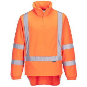 TTMC-W17 Hi-Vis X Back 1/4 Zip Polar Fleece TTMC-W17 Hi-Vis X Back 1/4 Zip Polar Fleece